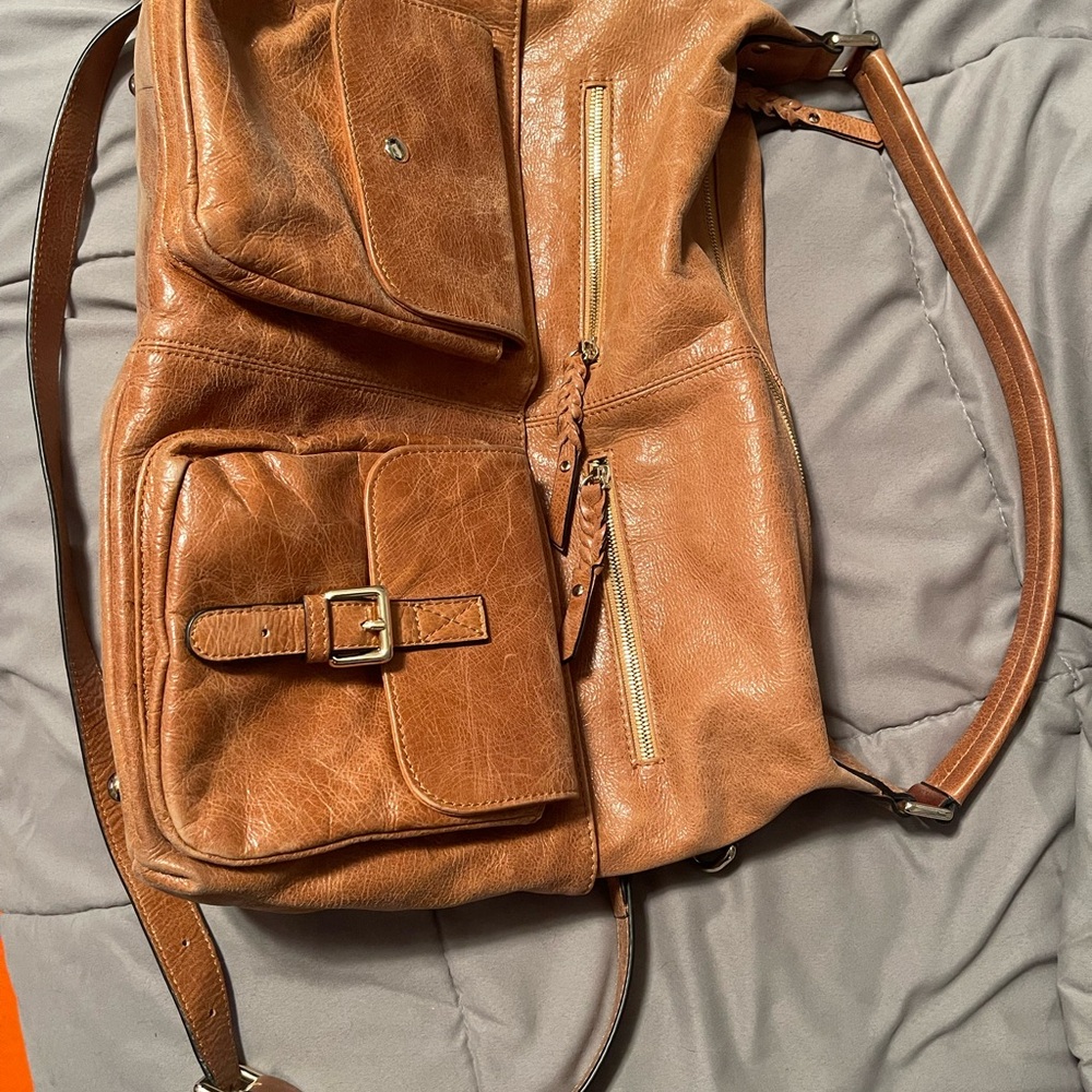 Brown Leather Crossbody Bag